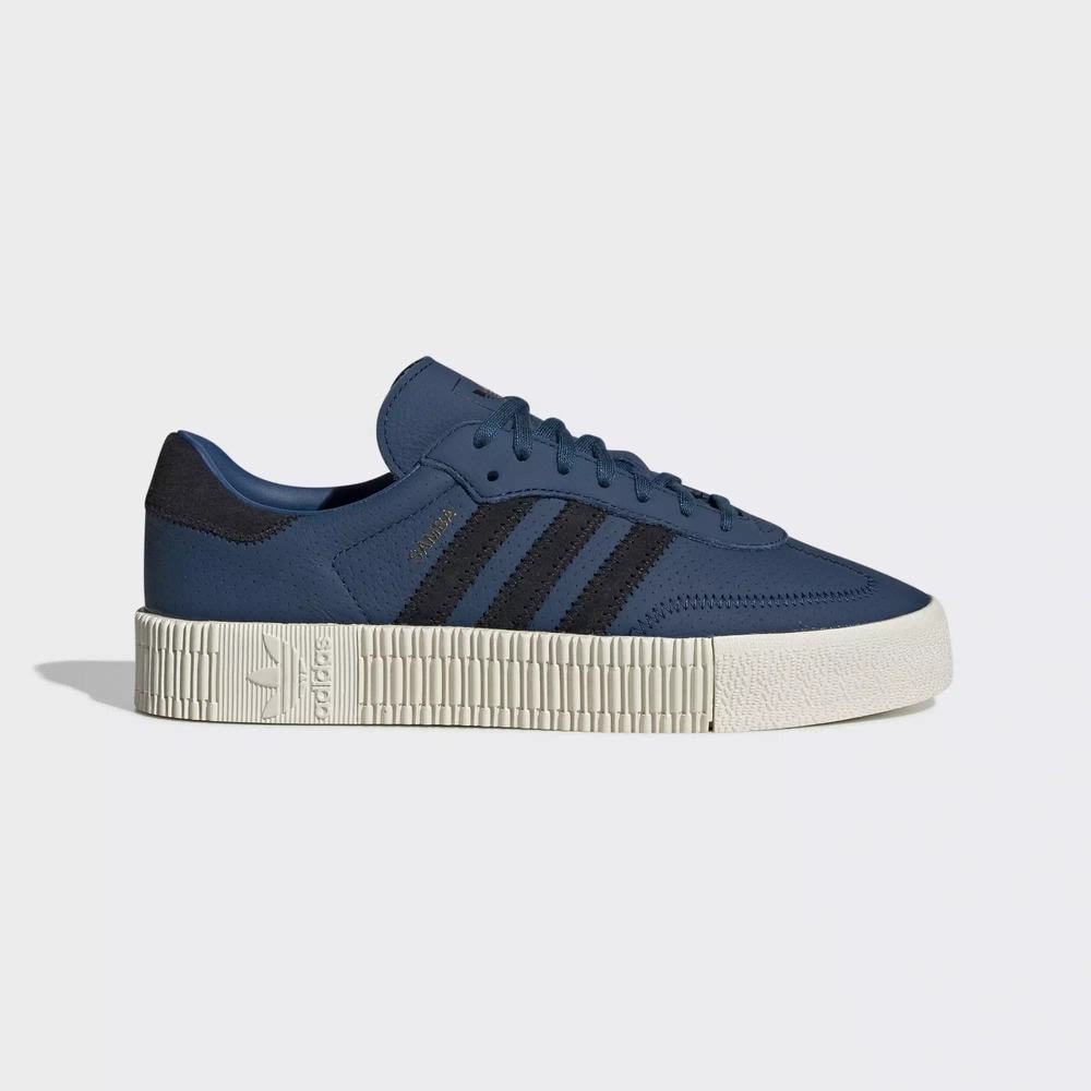 Adidas Samba Rose Tenis Azules Para Mujer (MX-45311)